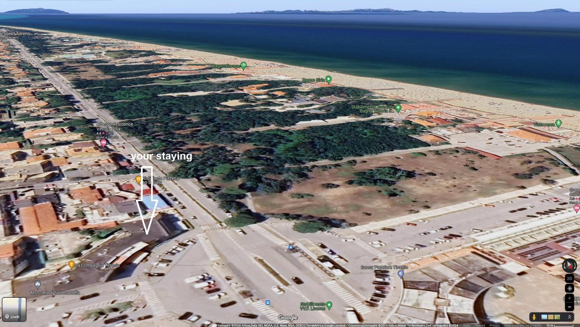 Attico Vista Mare Tirrenia